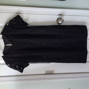 Ann Taylor Petite Black Lace Dress